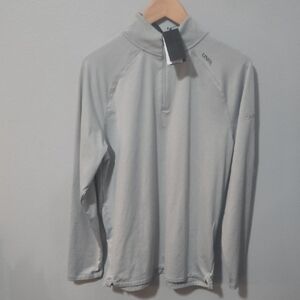NWT-Mens UNRL Light Gray Quarter-Zip Pullover In Size Medium